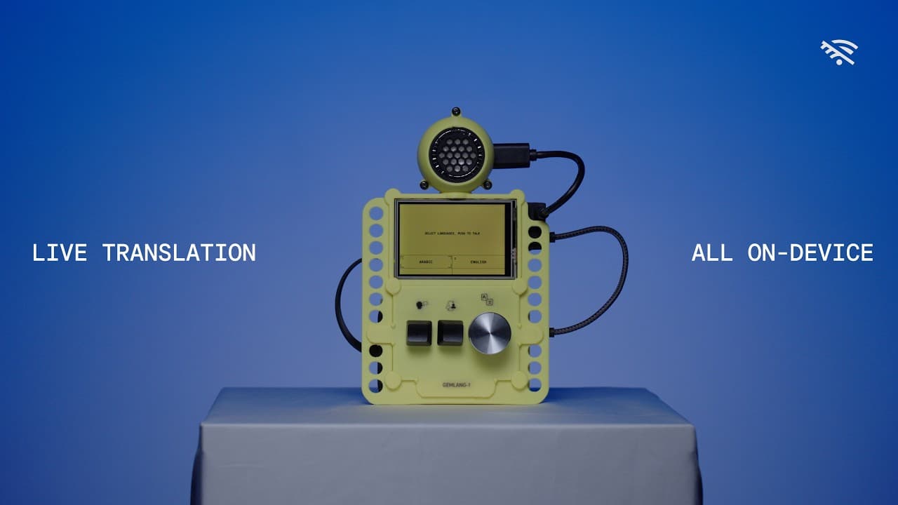 Gemma Translator: offline DIY translation device built with Gemma 4 + Antigravity