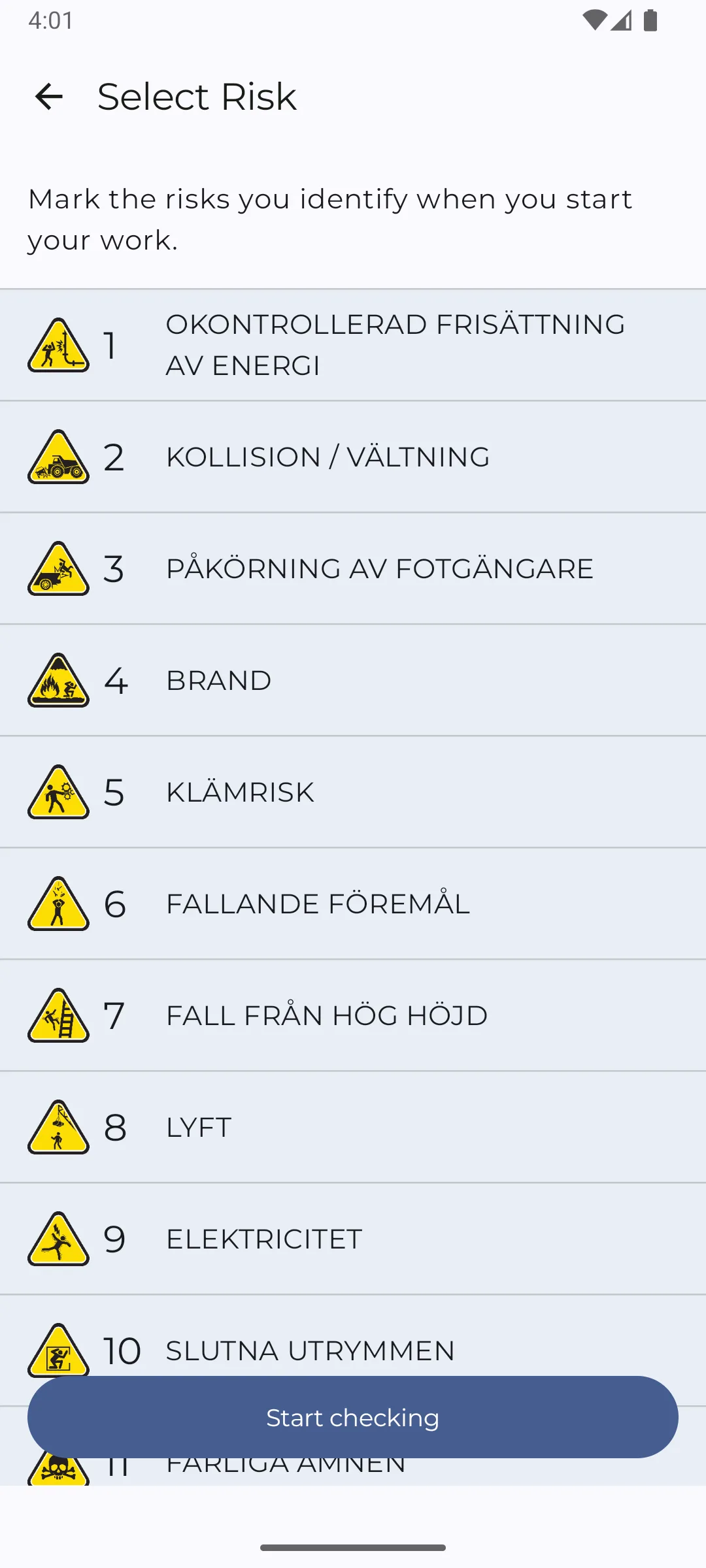 Kritiska Kontroller - Boliden - skärmbild 2